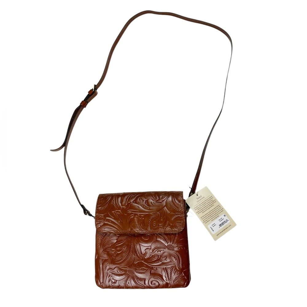 Patricia Nash Carmel Tooled Leather Crossbody Bag Balluri Florence Tiny Flaws